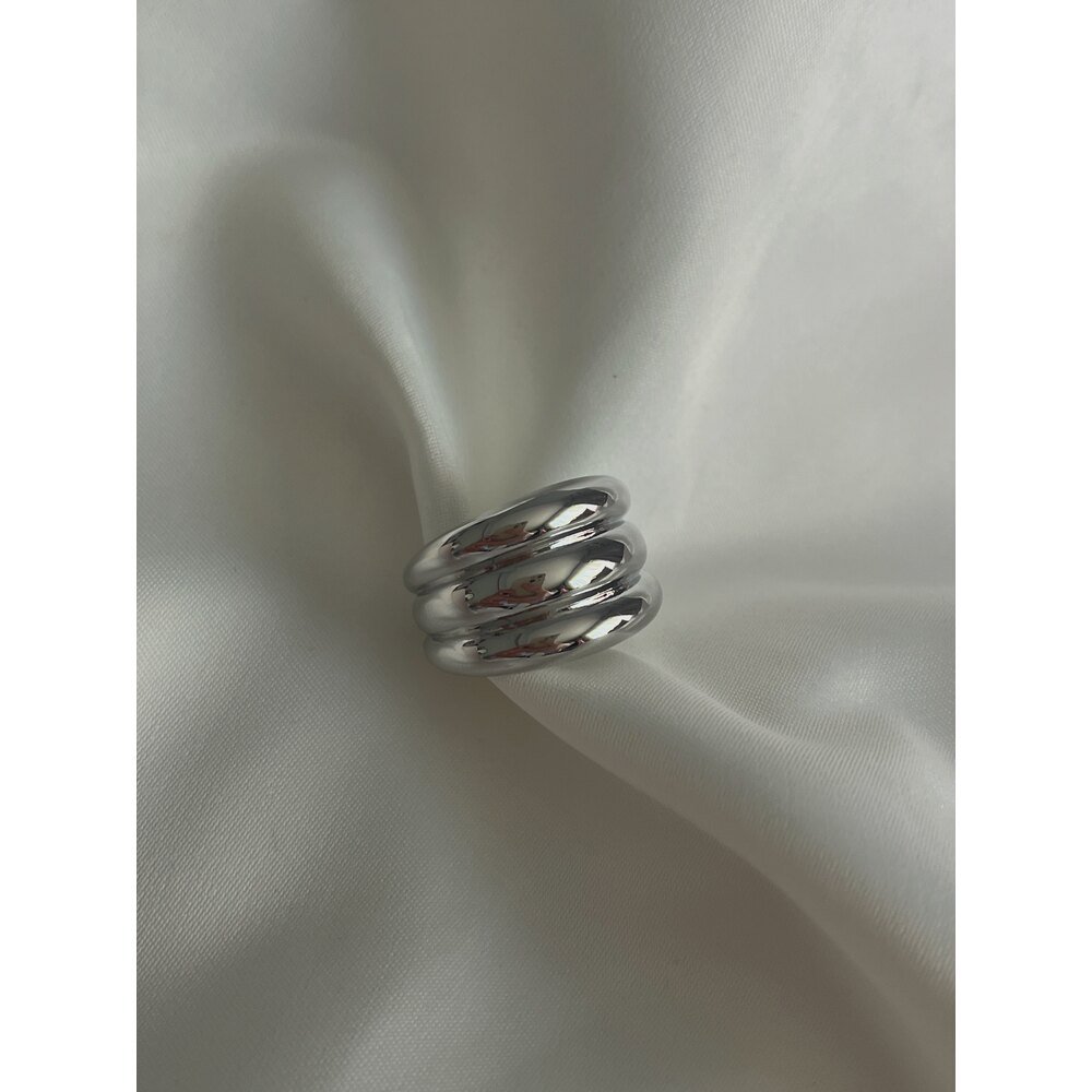 Silver Minimal Çelik Yüzük