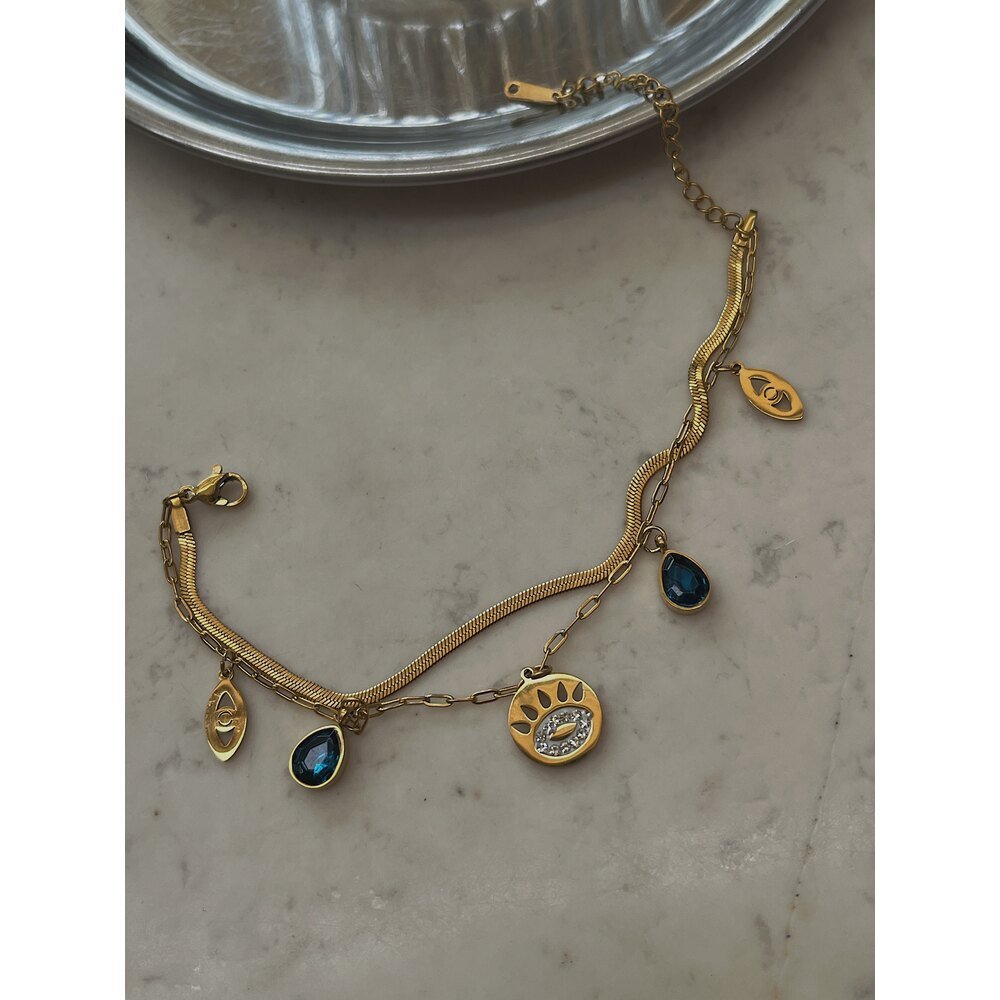 Nazar Göz Detaylı Charm Bileklik